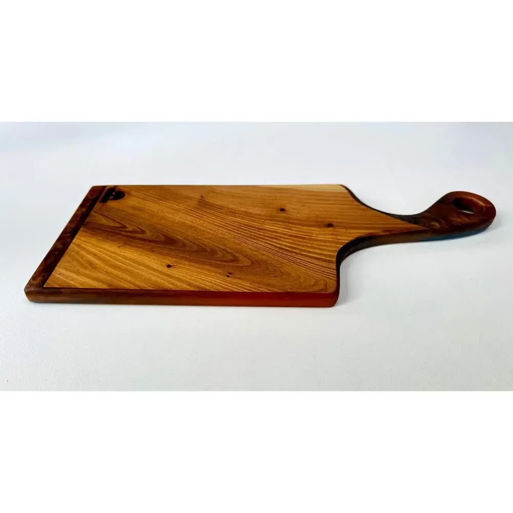 Z Branches Handmade Wood and Blue Resin Charcuterie Board